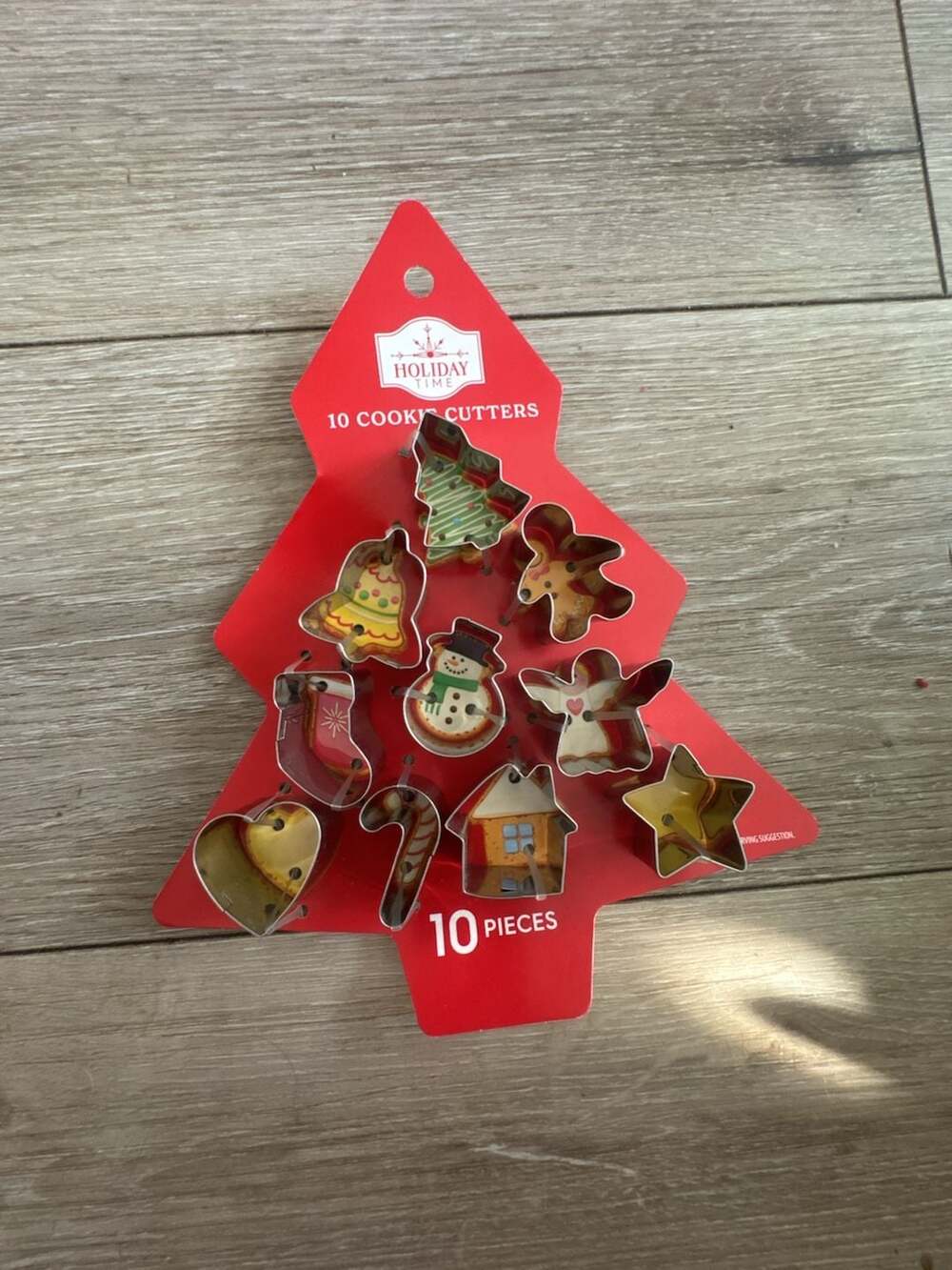 Holiday Time 10-Piece Christmas Cookie Cutter Set